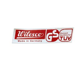 100109 Wilesco  Oblong  GS/TUV STICKER